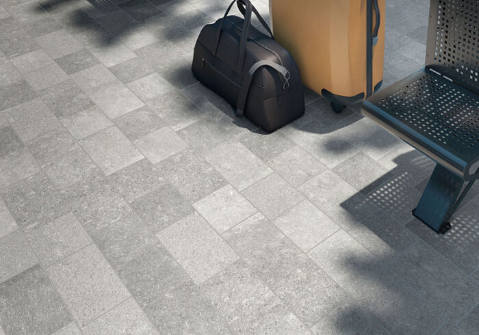Porcelain floors for airports
